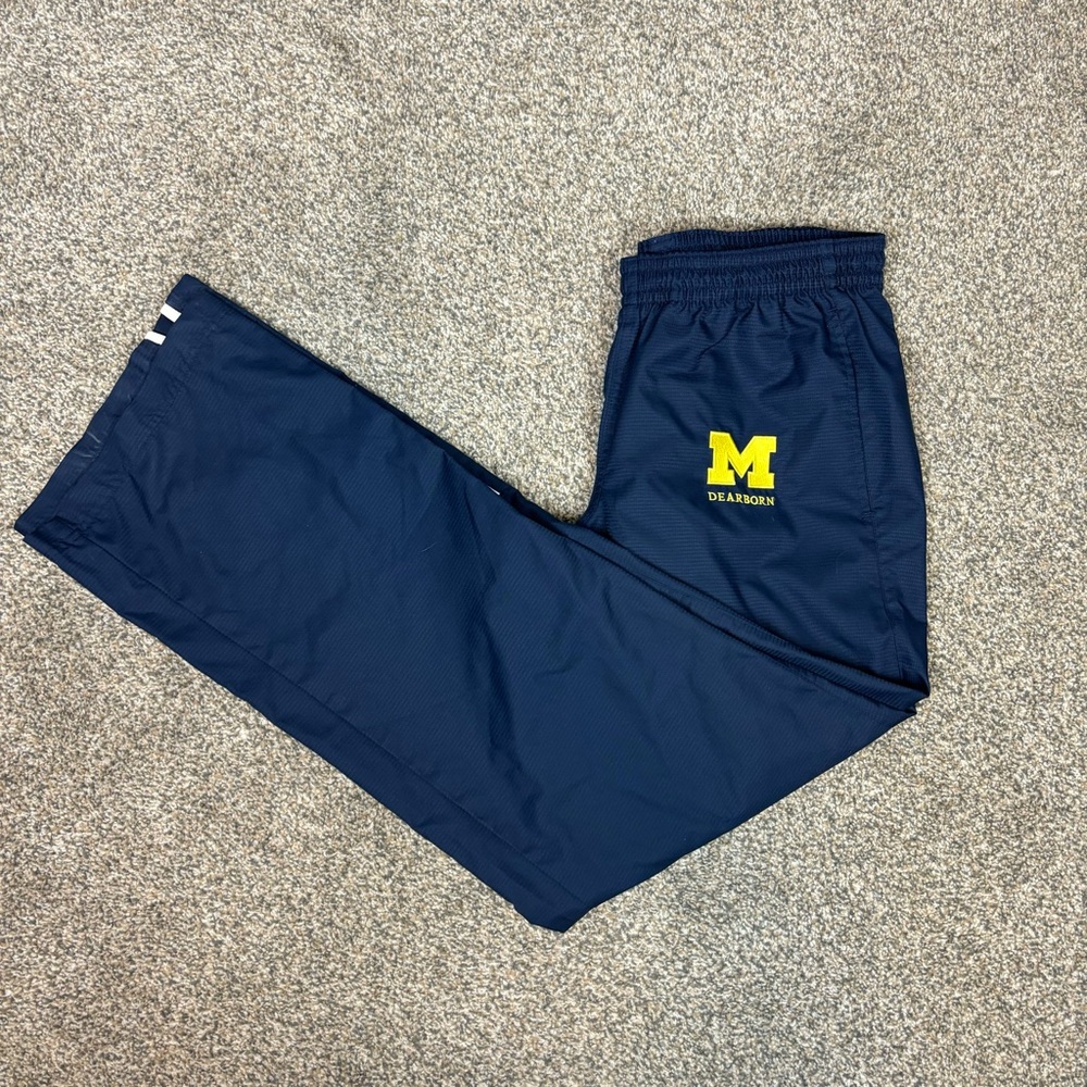U Of M Michigan Dearborn Team Issued Soccer Track Pants adidas Mens M